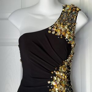 NYE NIGHT MOVES OFF SHOULDER DRESS